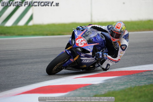 2010-05-09 Monza 0008 Ascari - Superstock 1000 - Warm Up - Loris Baz - Yamaha YZF R1